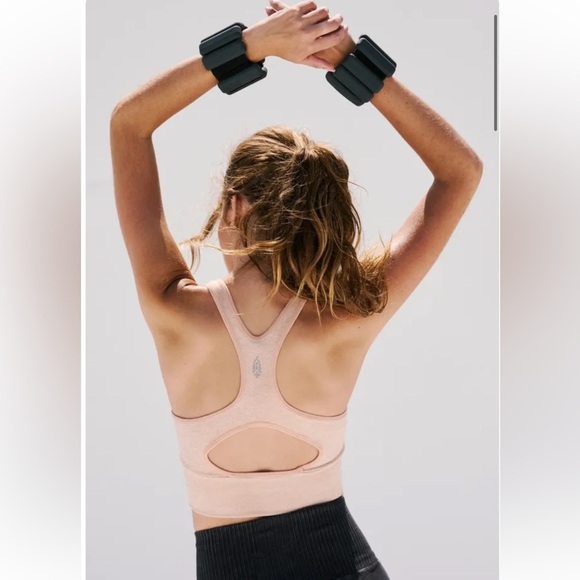 {NWOT Free People Movement Every Single Time Bra Tan Black XS/S & Red M/L} - Picture 5 of 13